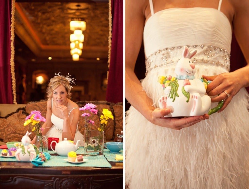 alice in wonderland bridal portraits