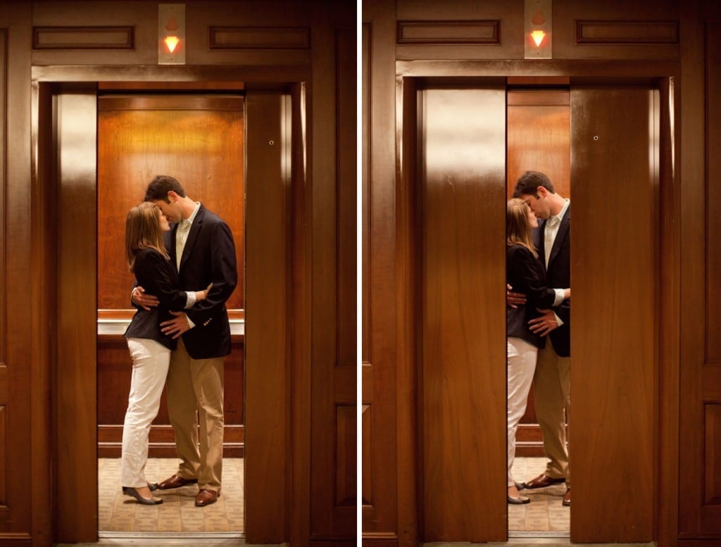 bankers styled engagement pictures