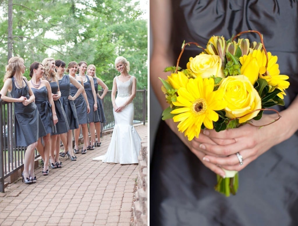 yellow and greay wedding colors