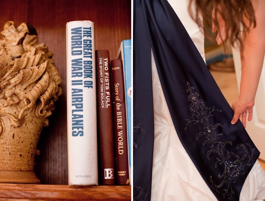 navy wedding accesories