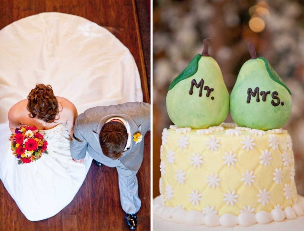 pear wedding cake