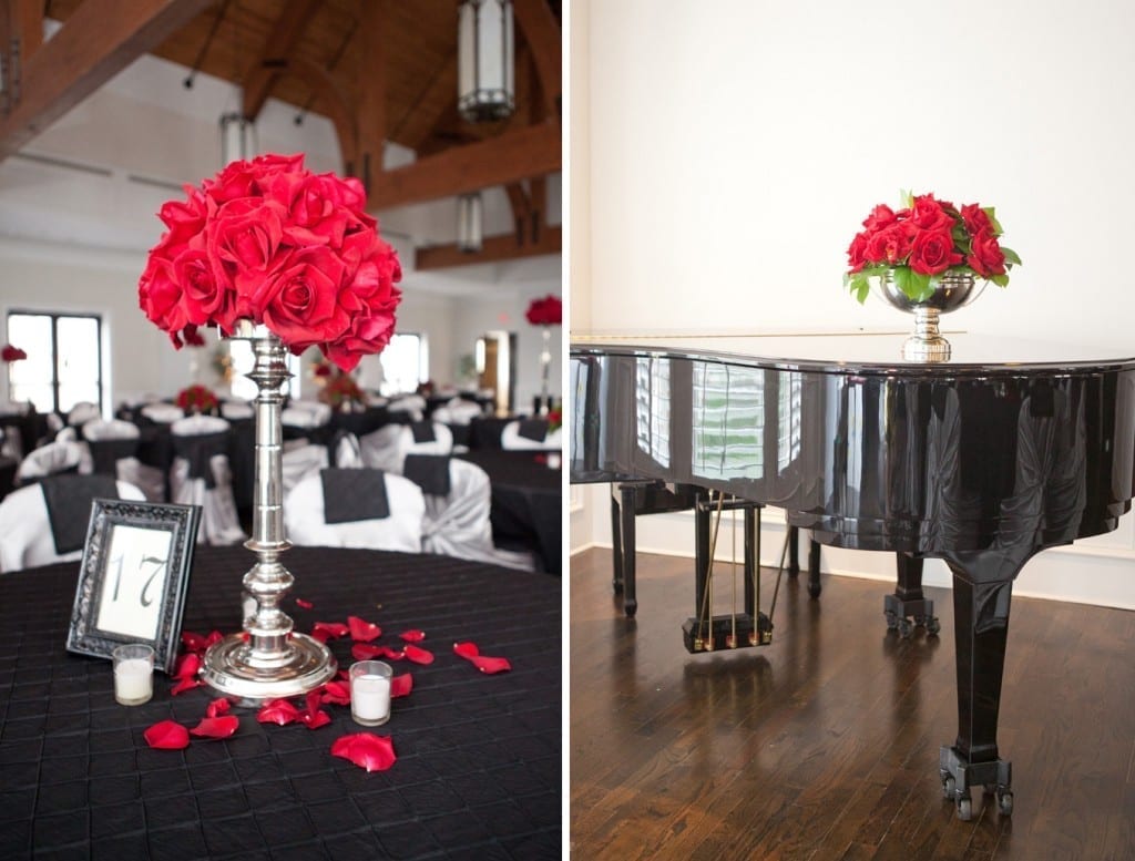 red roses reception