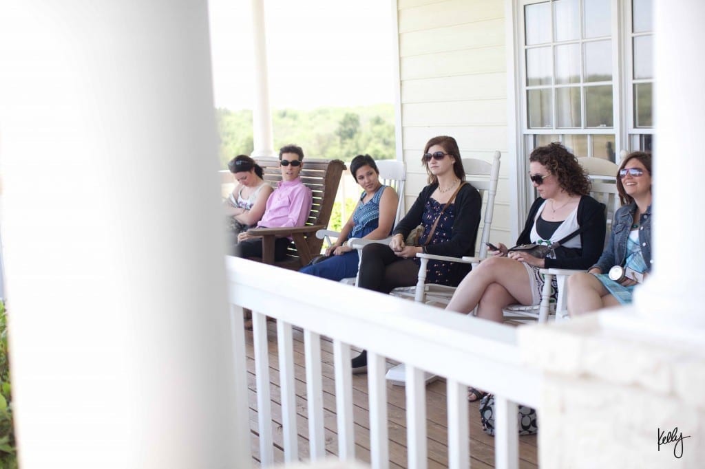 wedding front porch swings