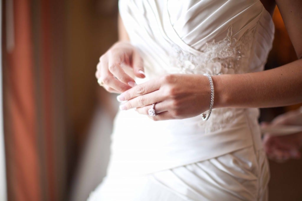 anxious wedding hands