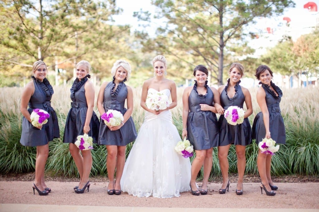 grey bridesmaids