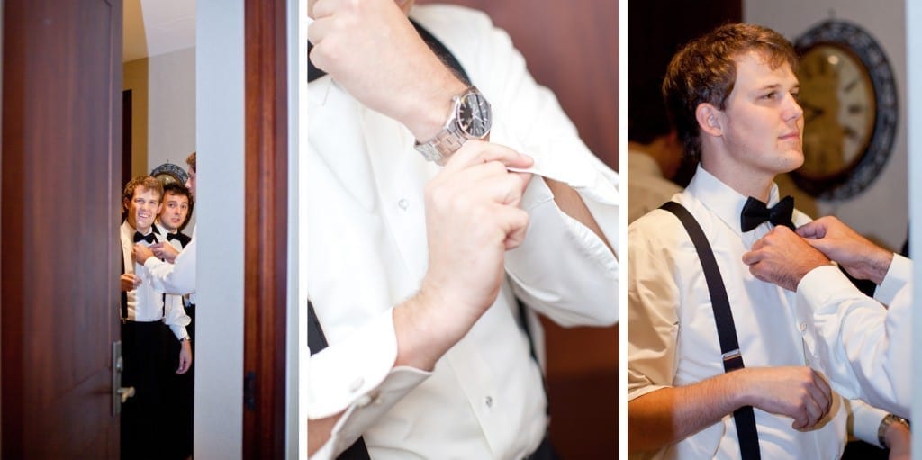 groom getting ready