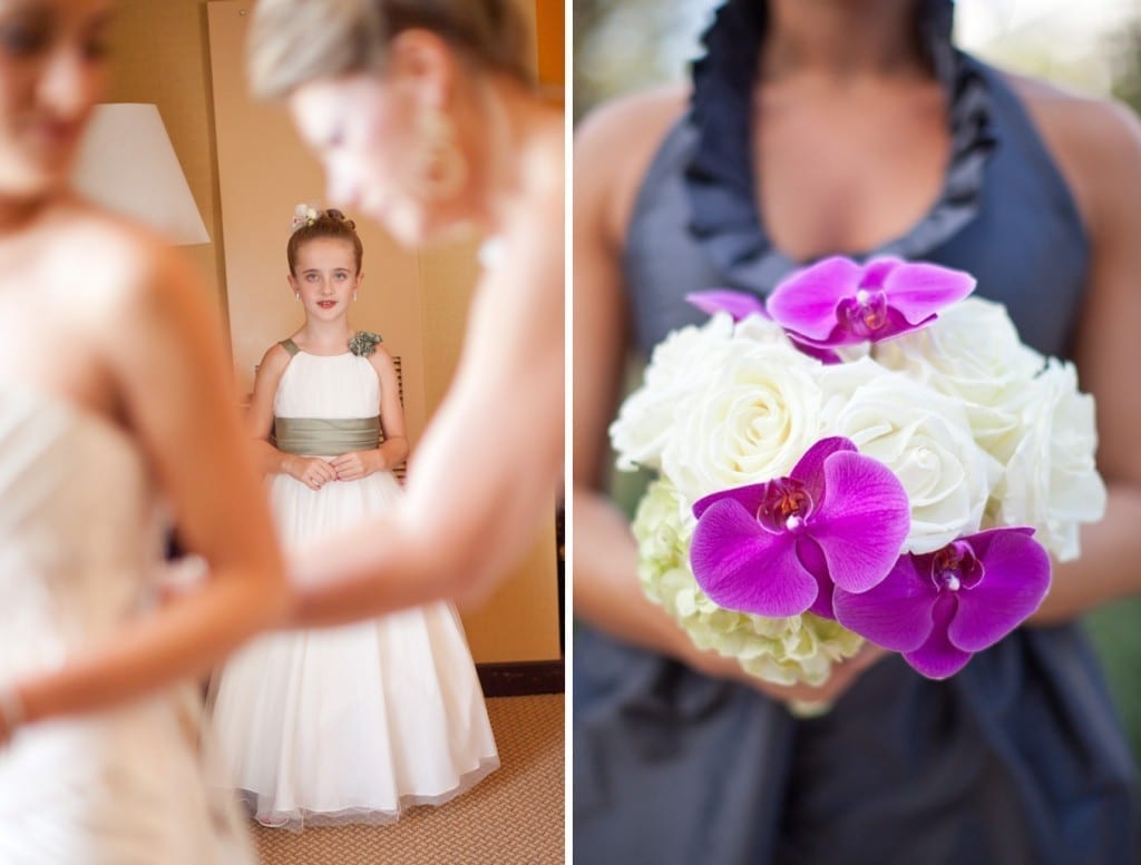 purple and grey wedding