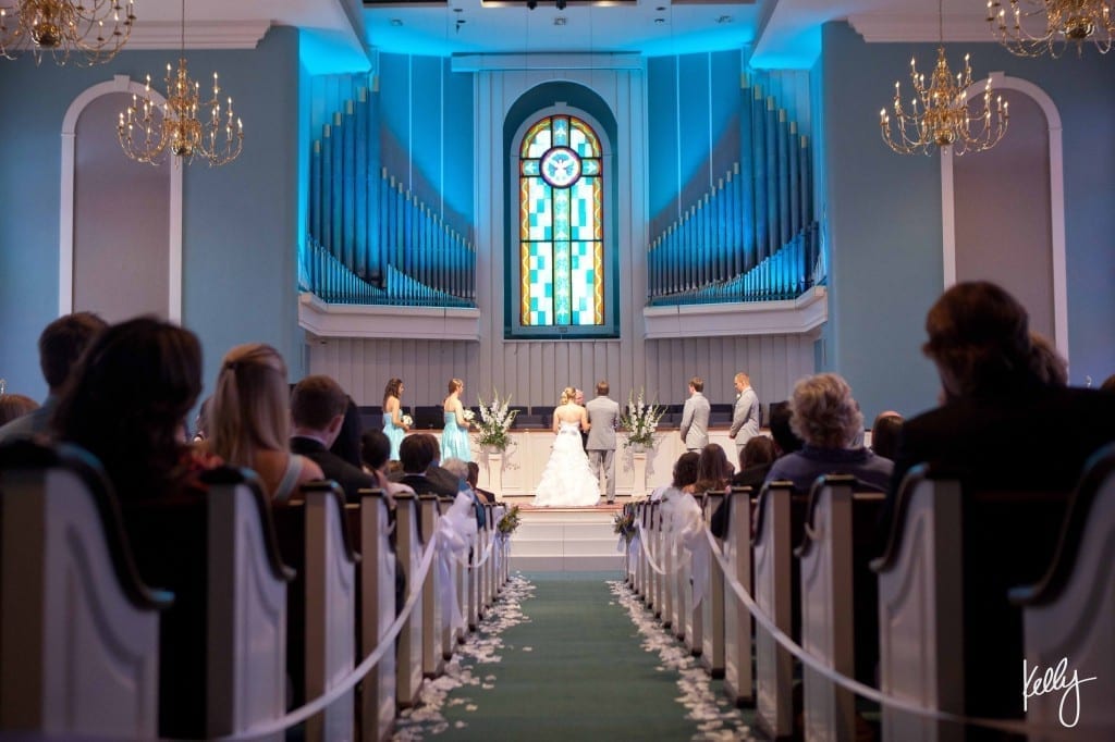 teal wedding chapel