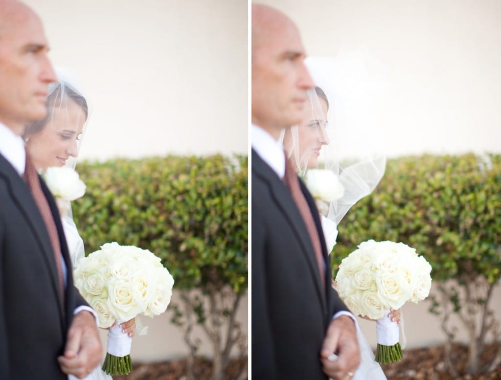 dad walking in bride