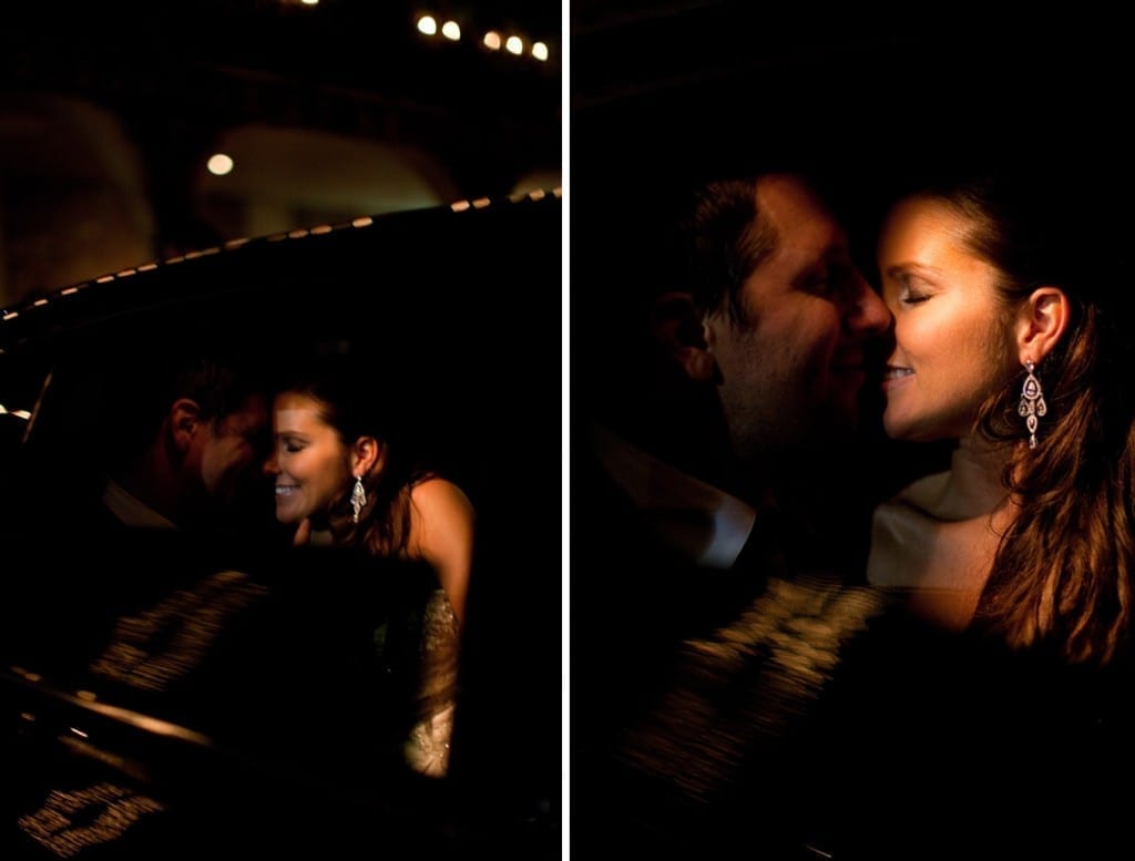 kissing in the limo