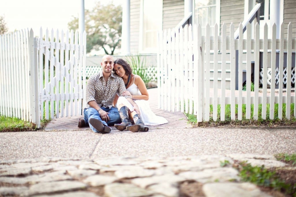 white fence