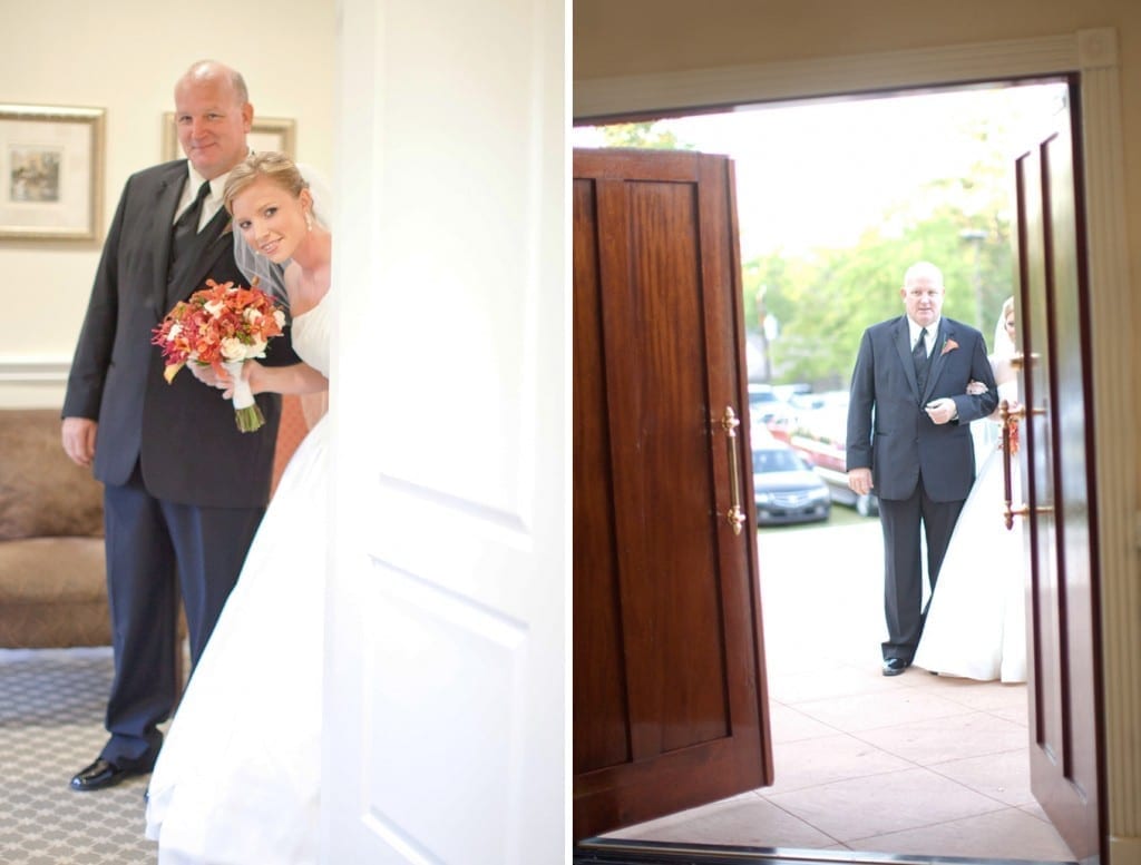 dad walking in bride