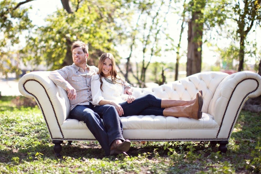 engagements on a couch
