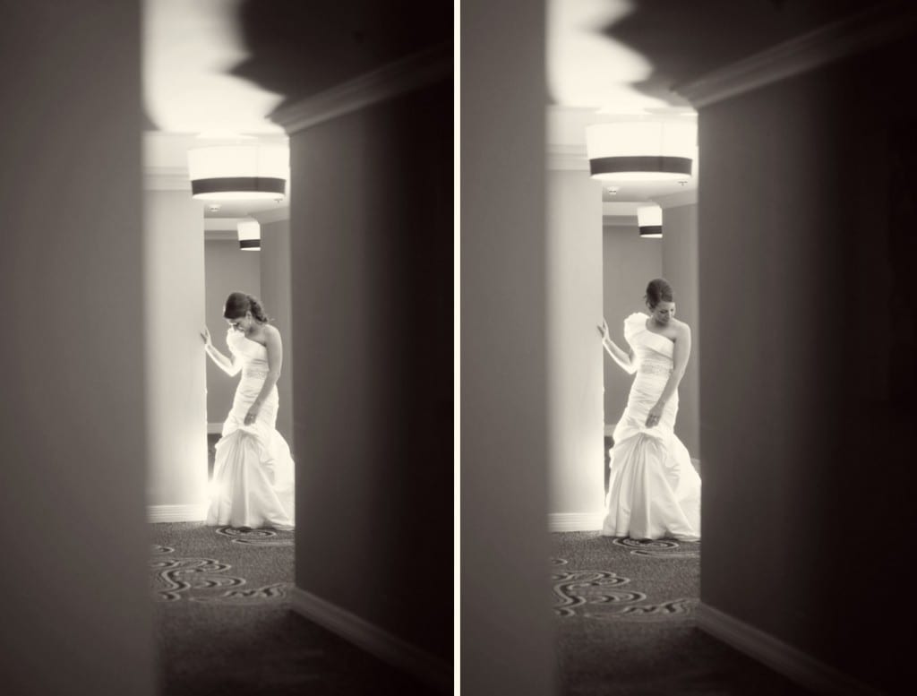 hallway bridalsbw