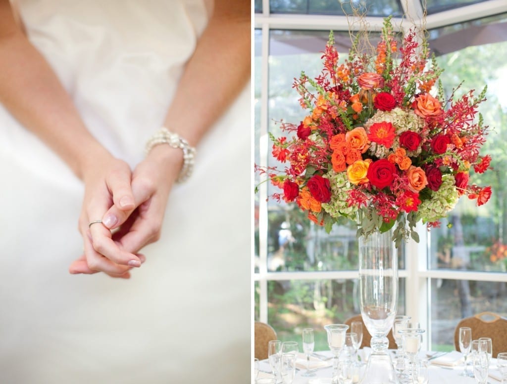 orange centerpieces