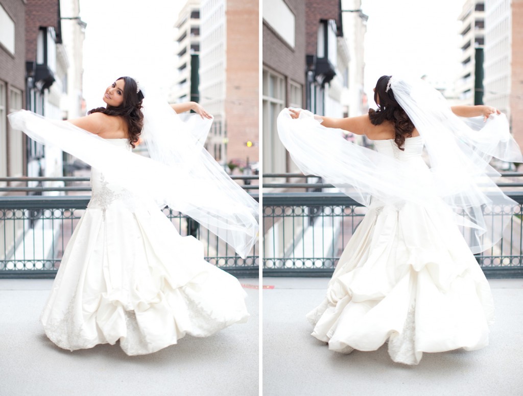 twirling bride