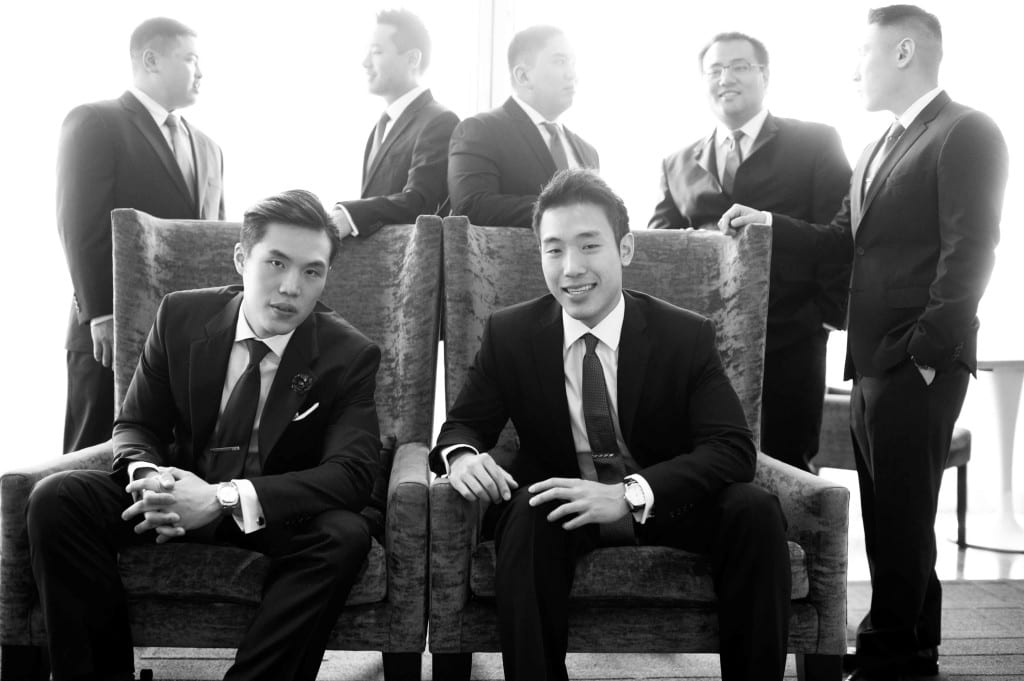 handsome groomsmen