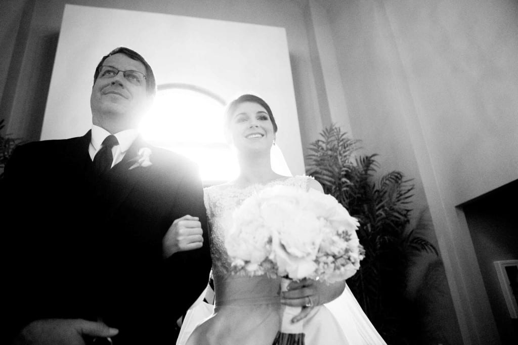 waiting dad and bride