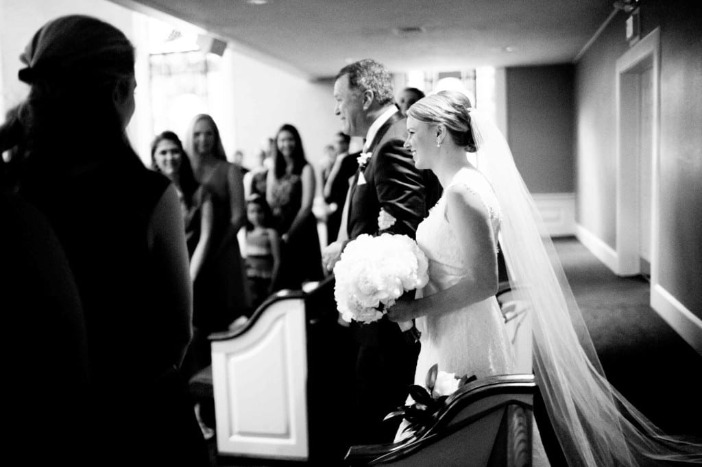 dad walking bride