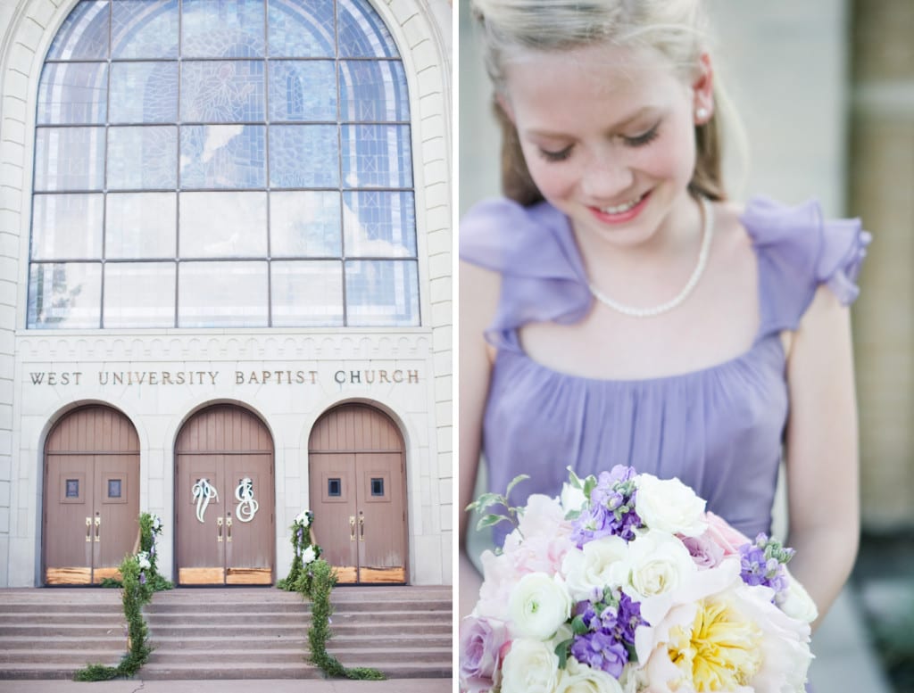 purple wedding details