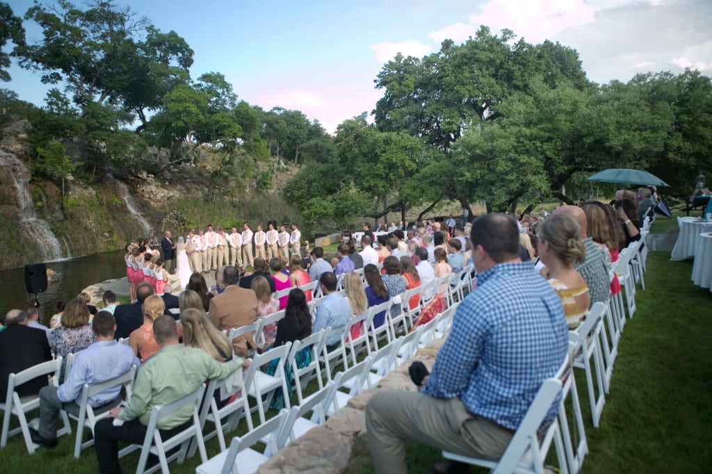 the falls wedding ceremony