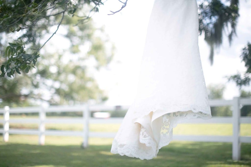 wedding dress in the wind