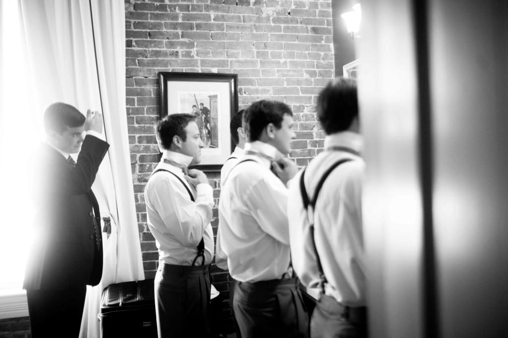 groomsment getting ready