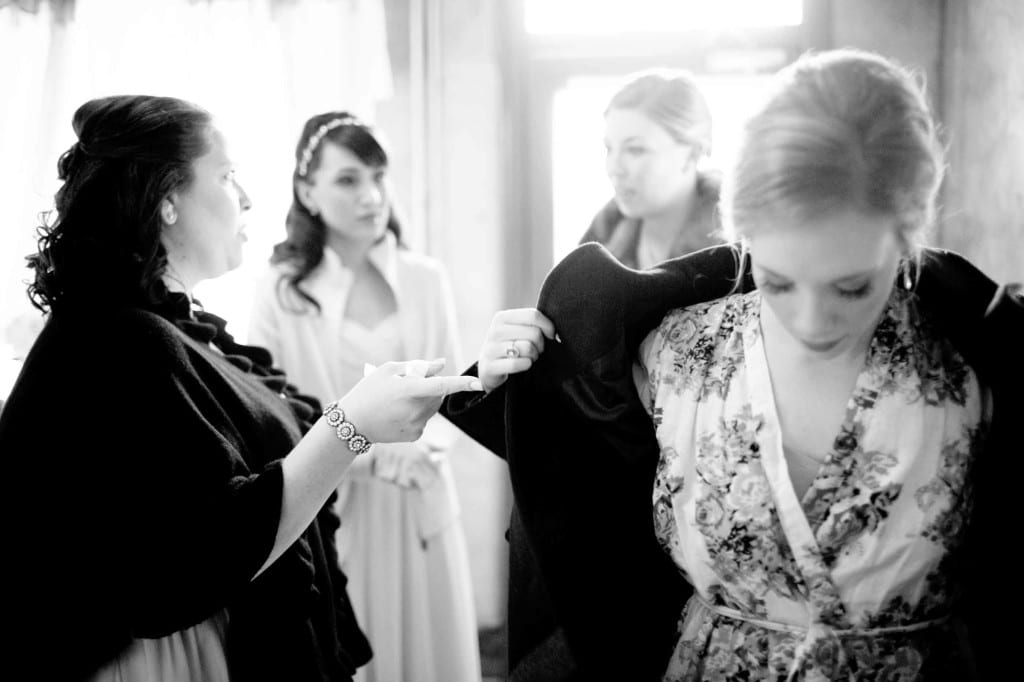bride about to get ready
