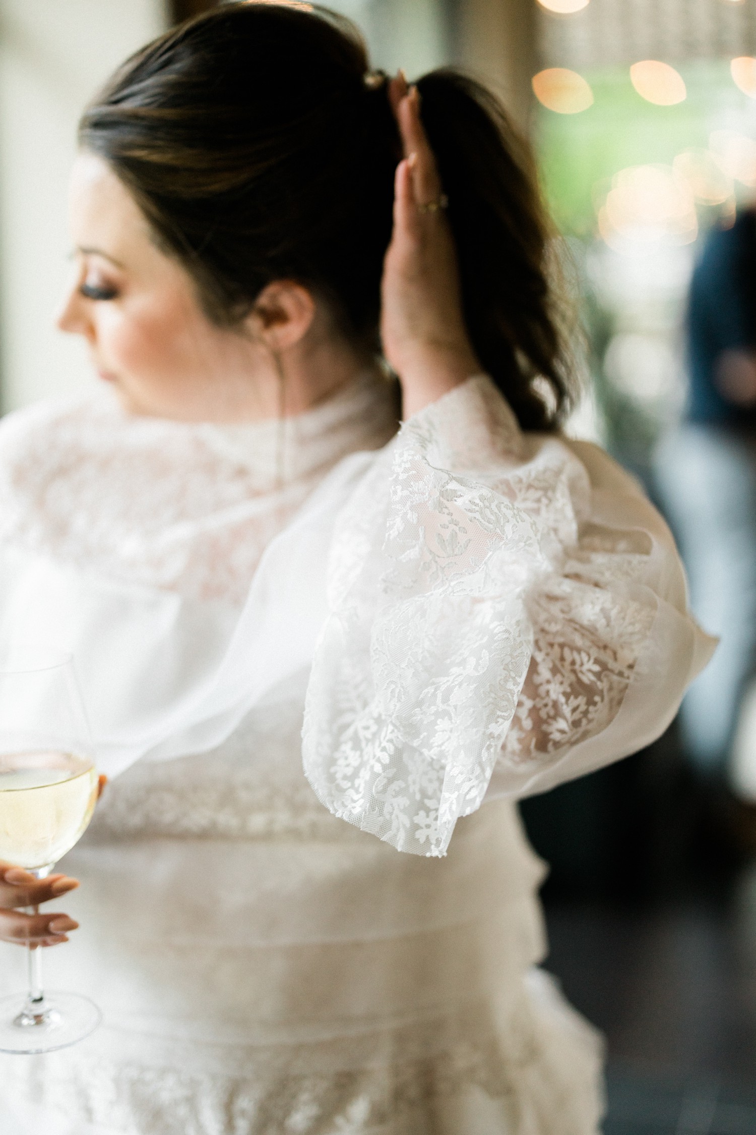 Bride Updo Wedding Rehearsal Dinner