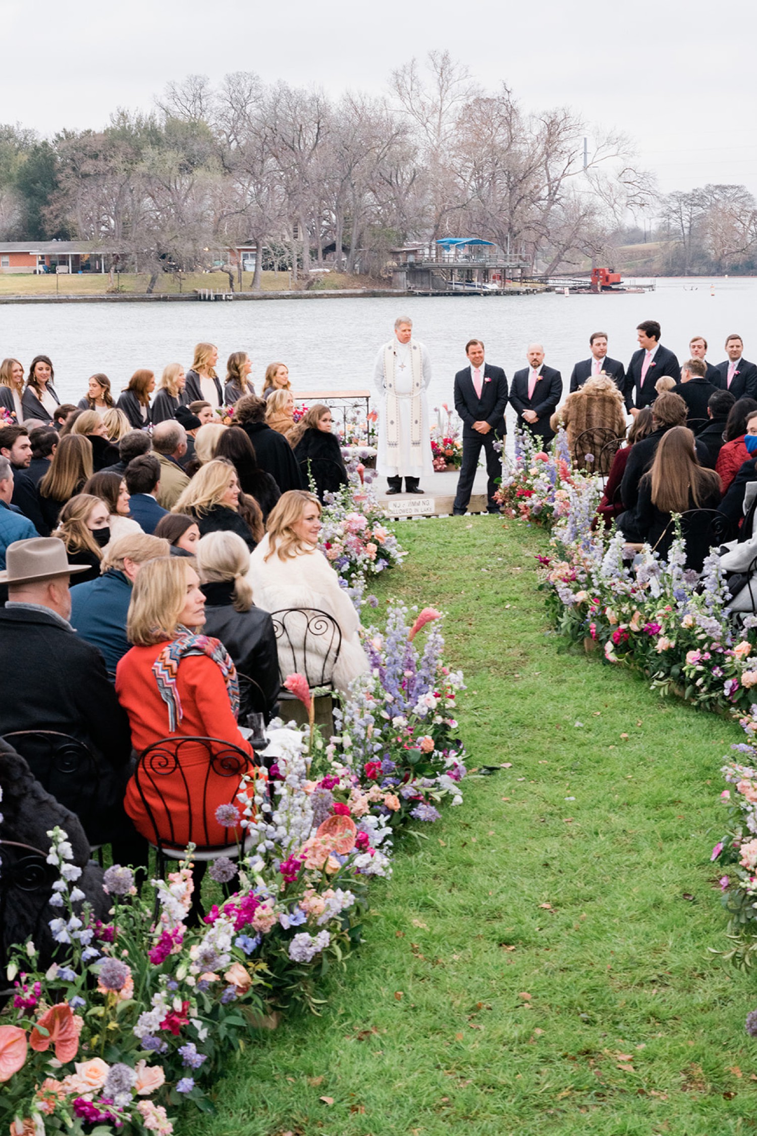 Wedding Ceremony on Lake McQueeney