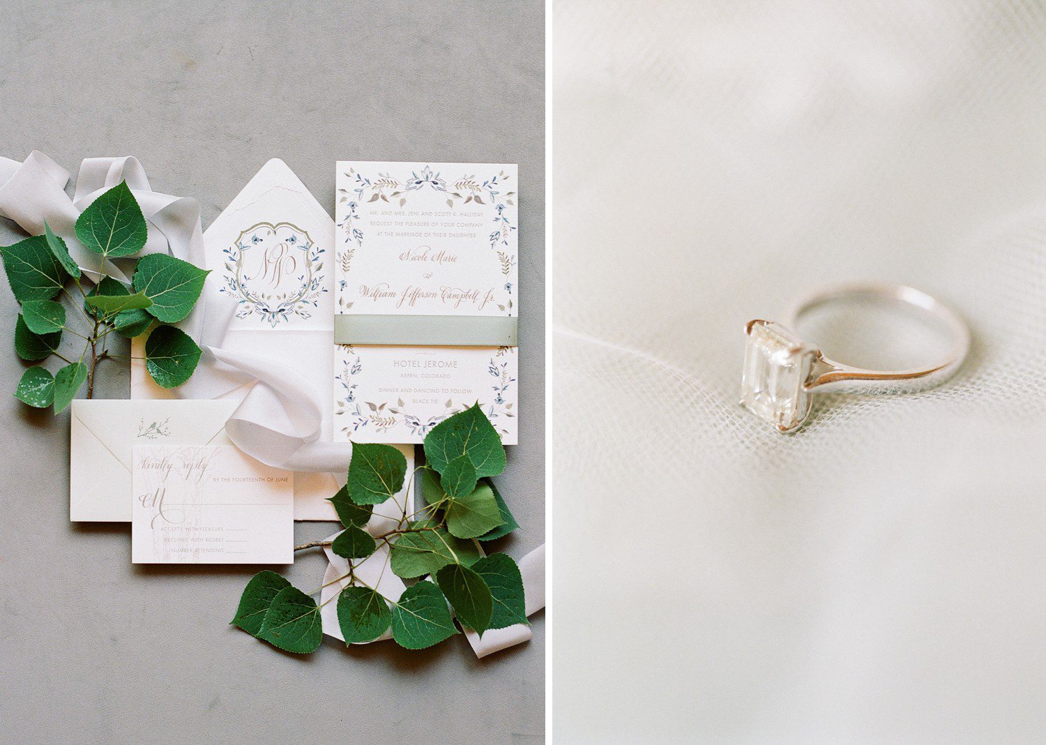 Aspen Wedding Details & Wedding Ring