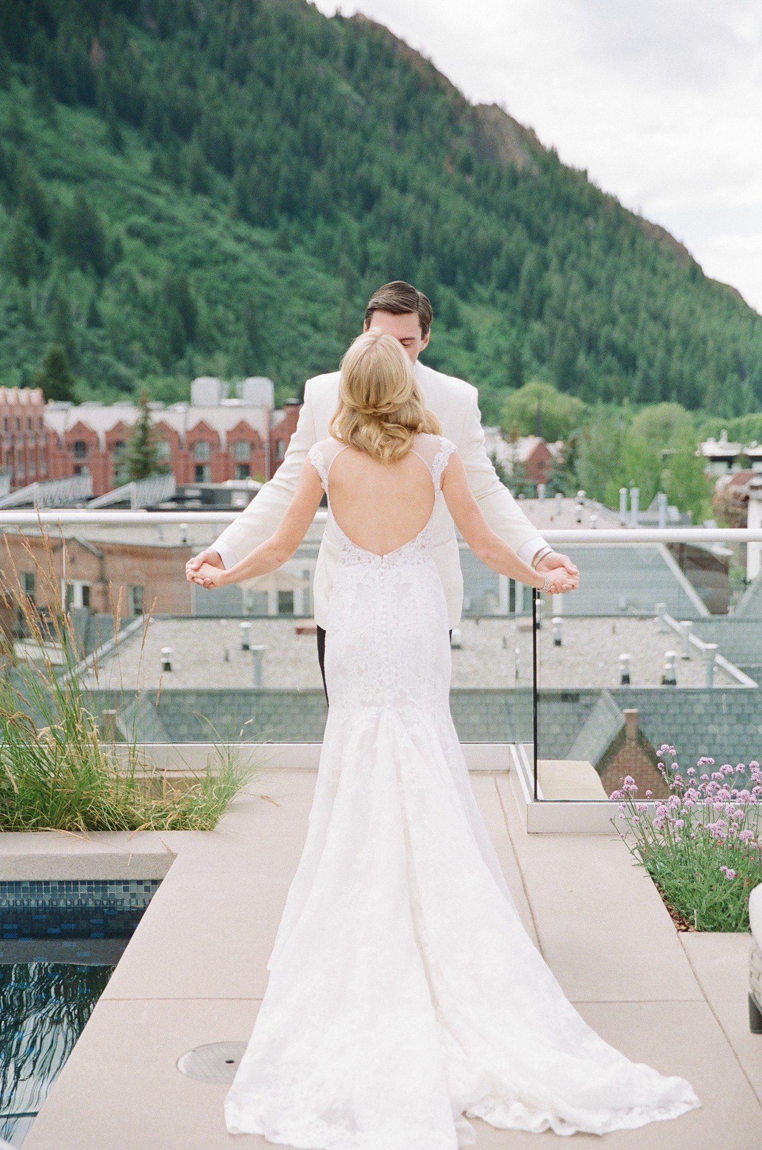 Wedding First Look in Aspen