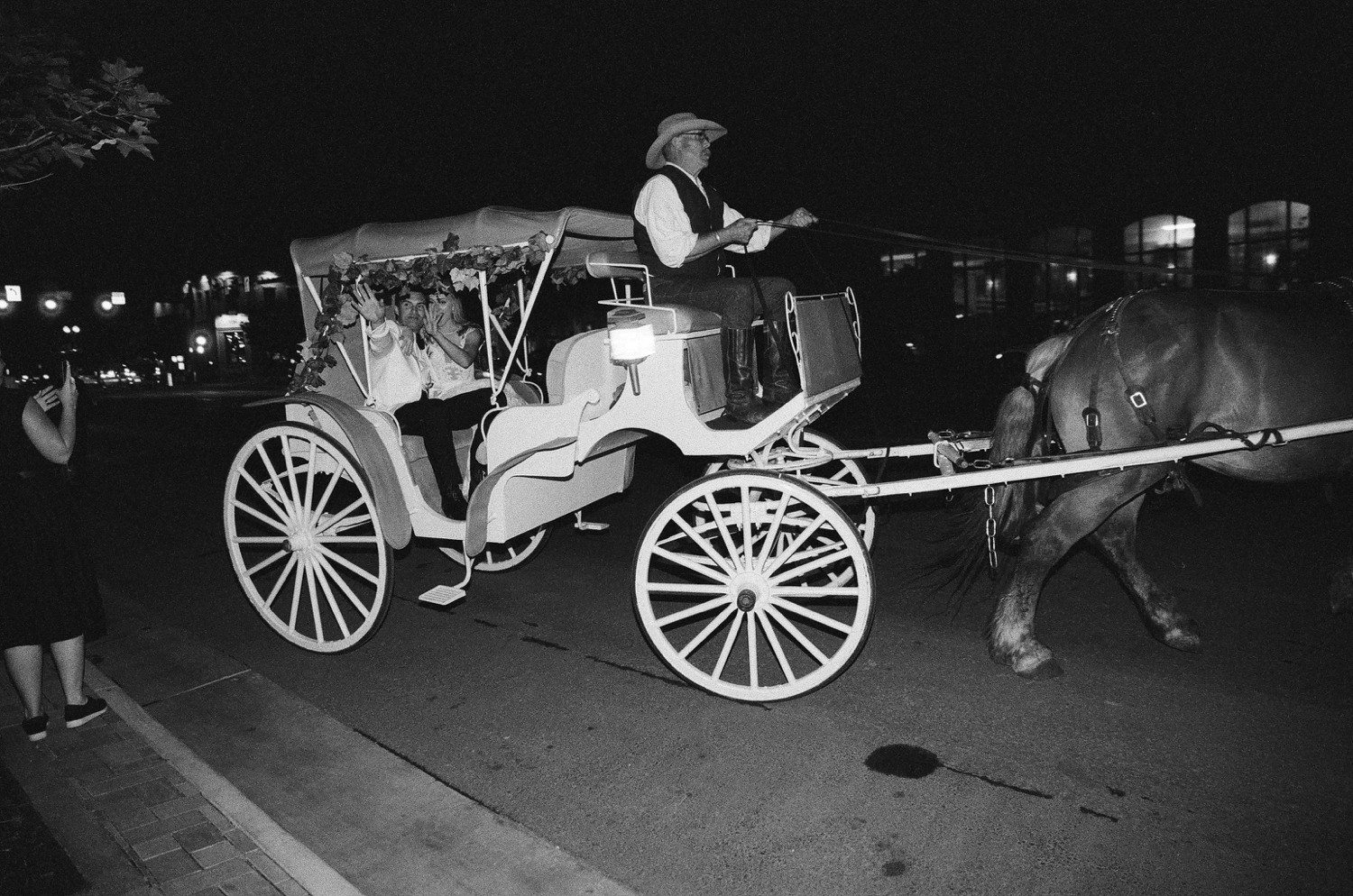 Wedding Exit in Carriage