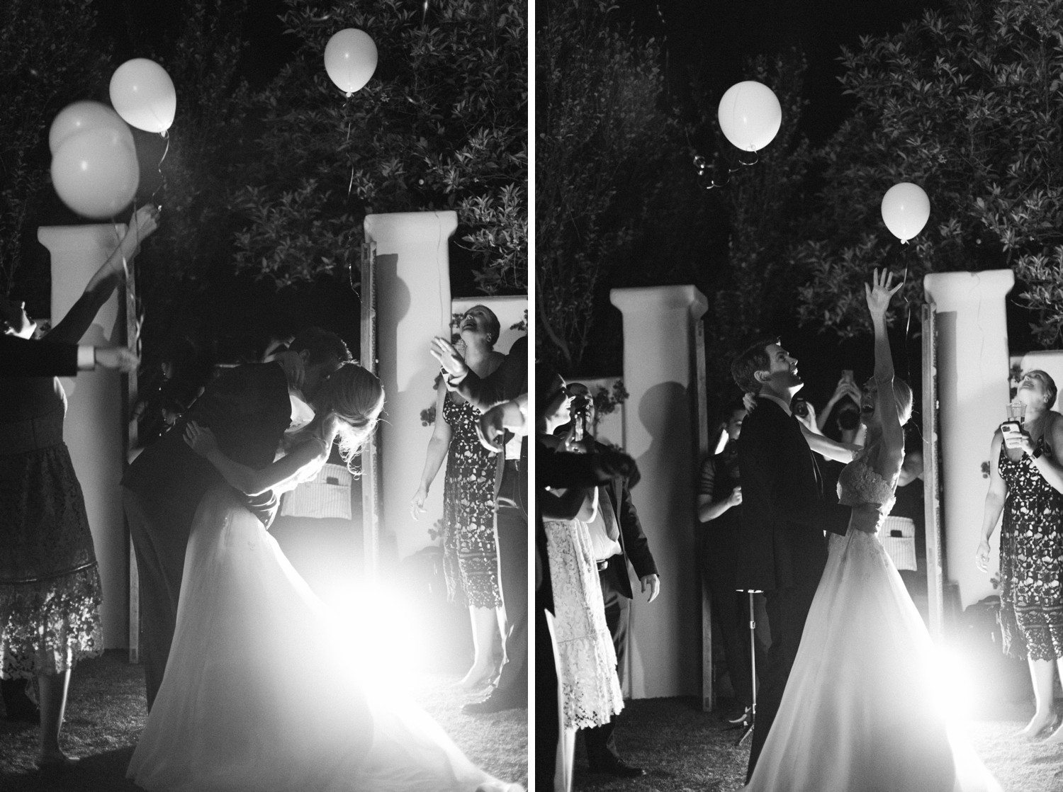 Wedding Exit with Balloons