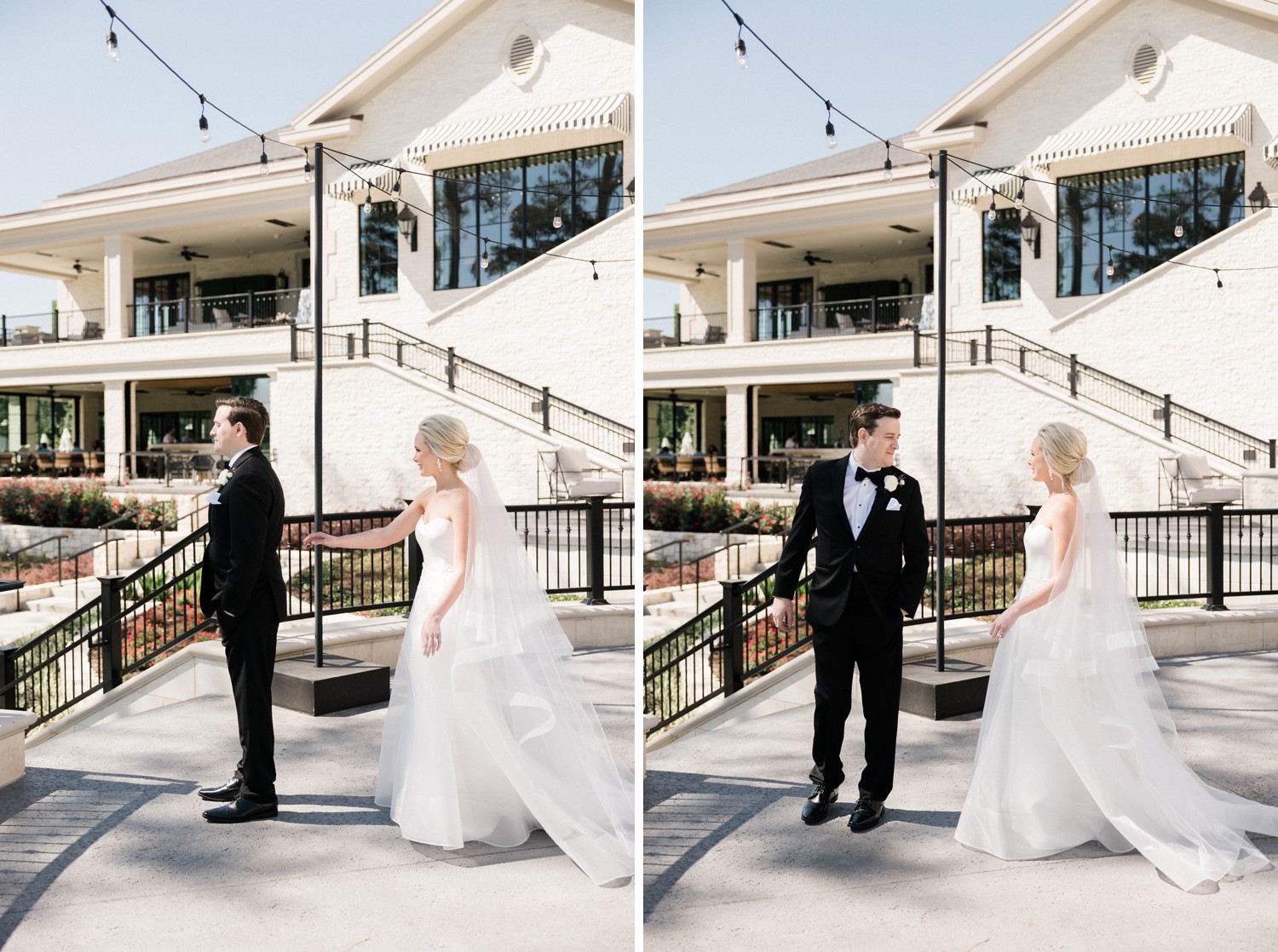 First Look at Lakeside Country Club Wedding