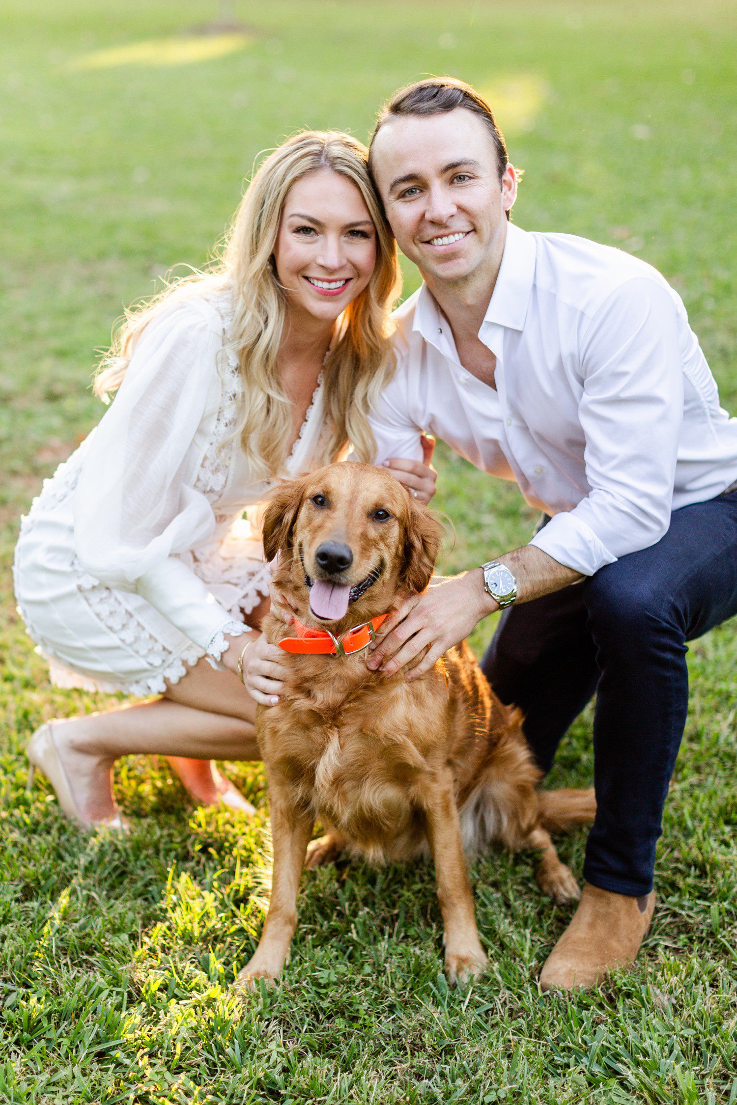 Engagement Photos with Dog Houston