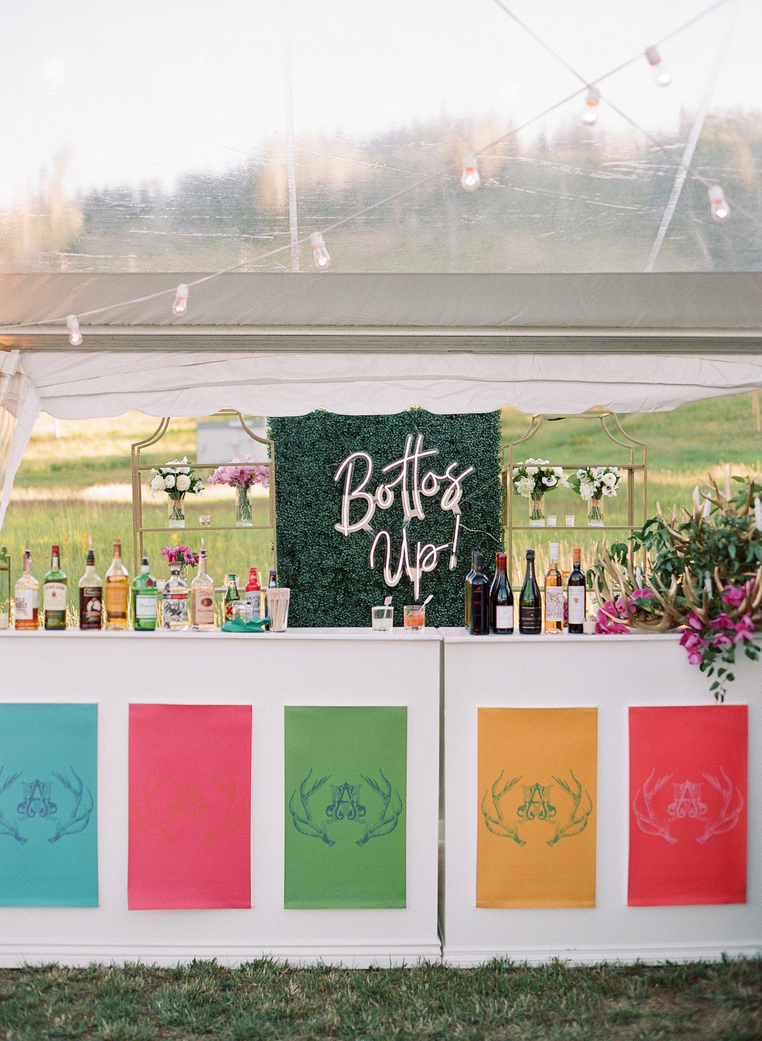 Colorful Bar Front for Wedding