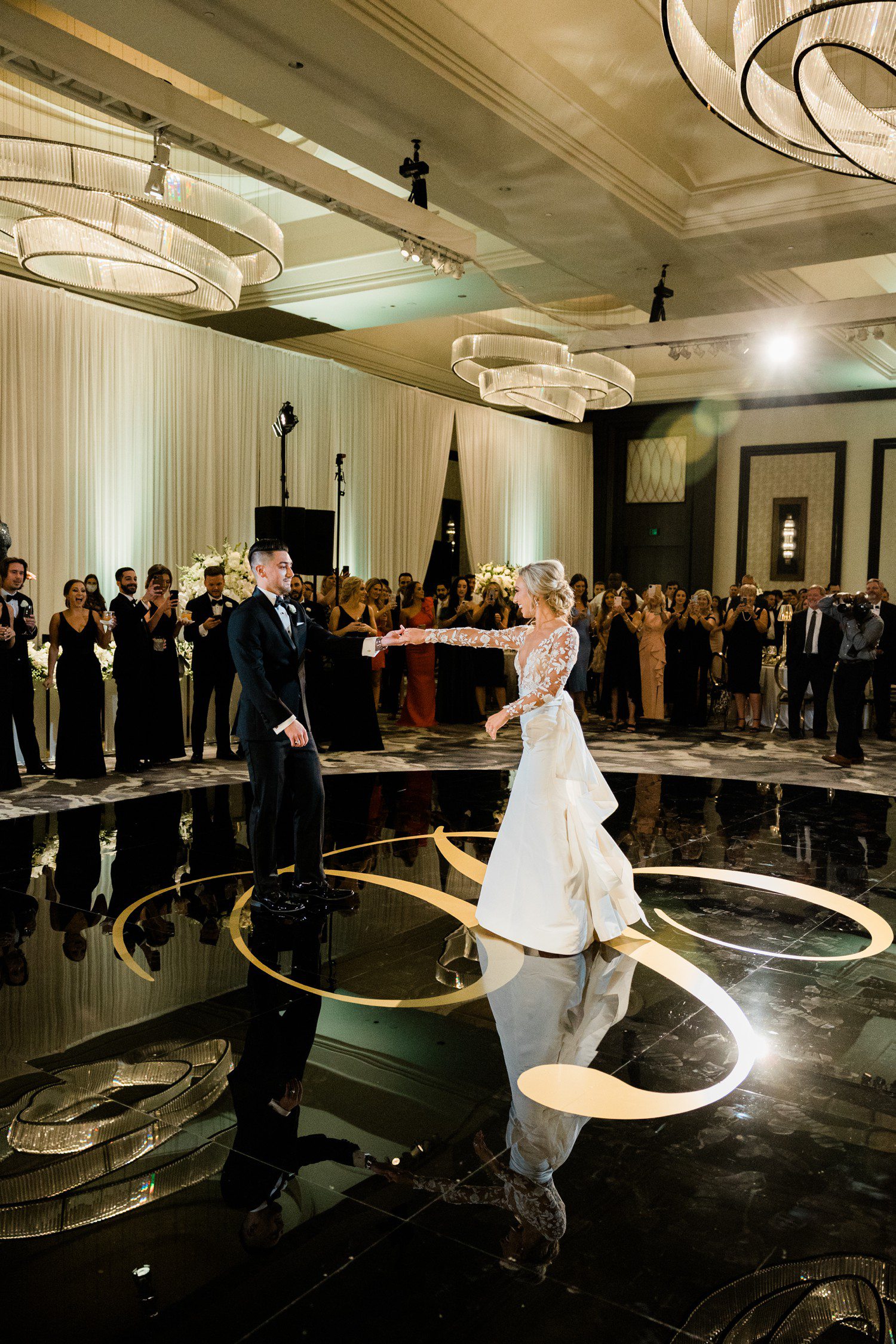 Bride and Groom First Dance Wedding Reception