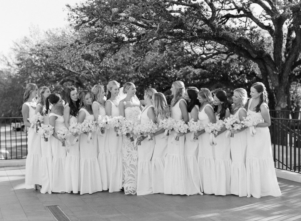 Bridesmaid photos at Houston Country Club