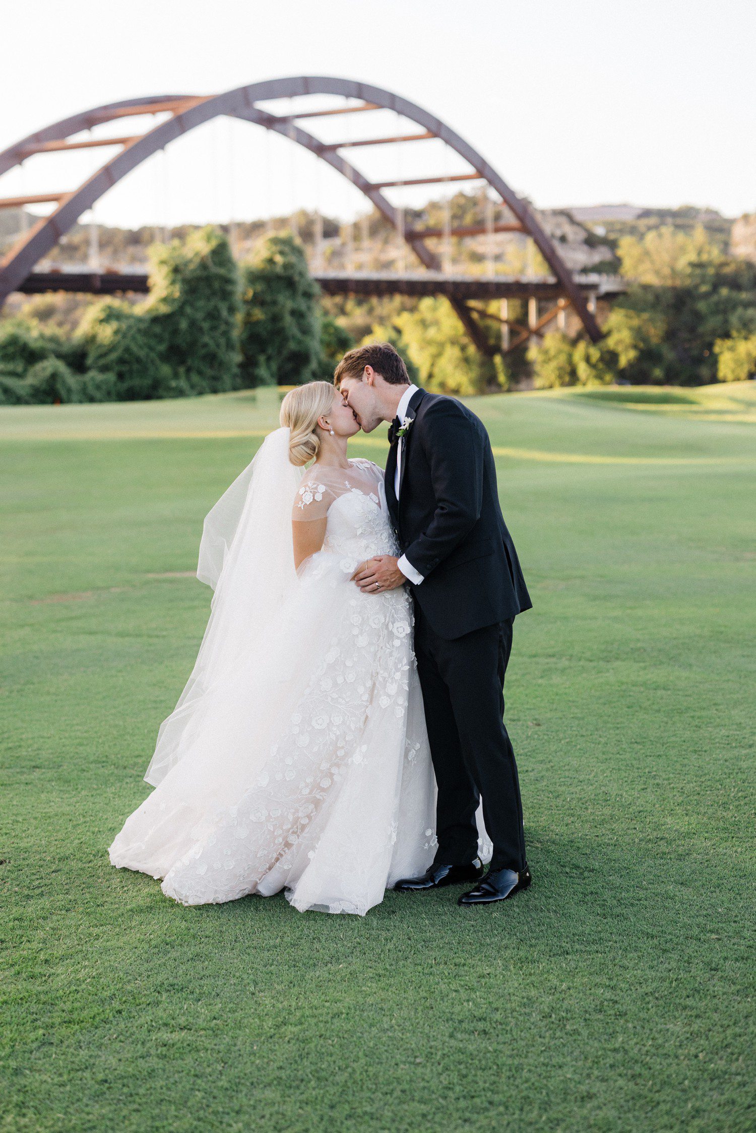 Wedding at Austin Country Club Pennybacker Bridge