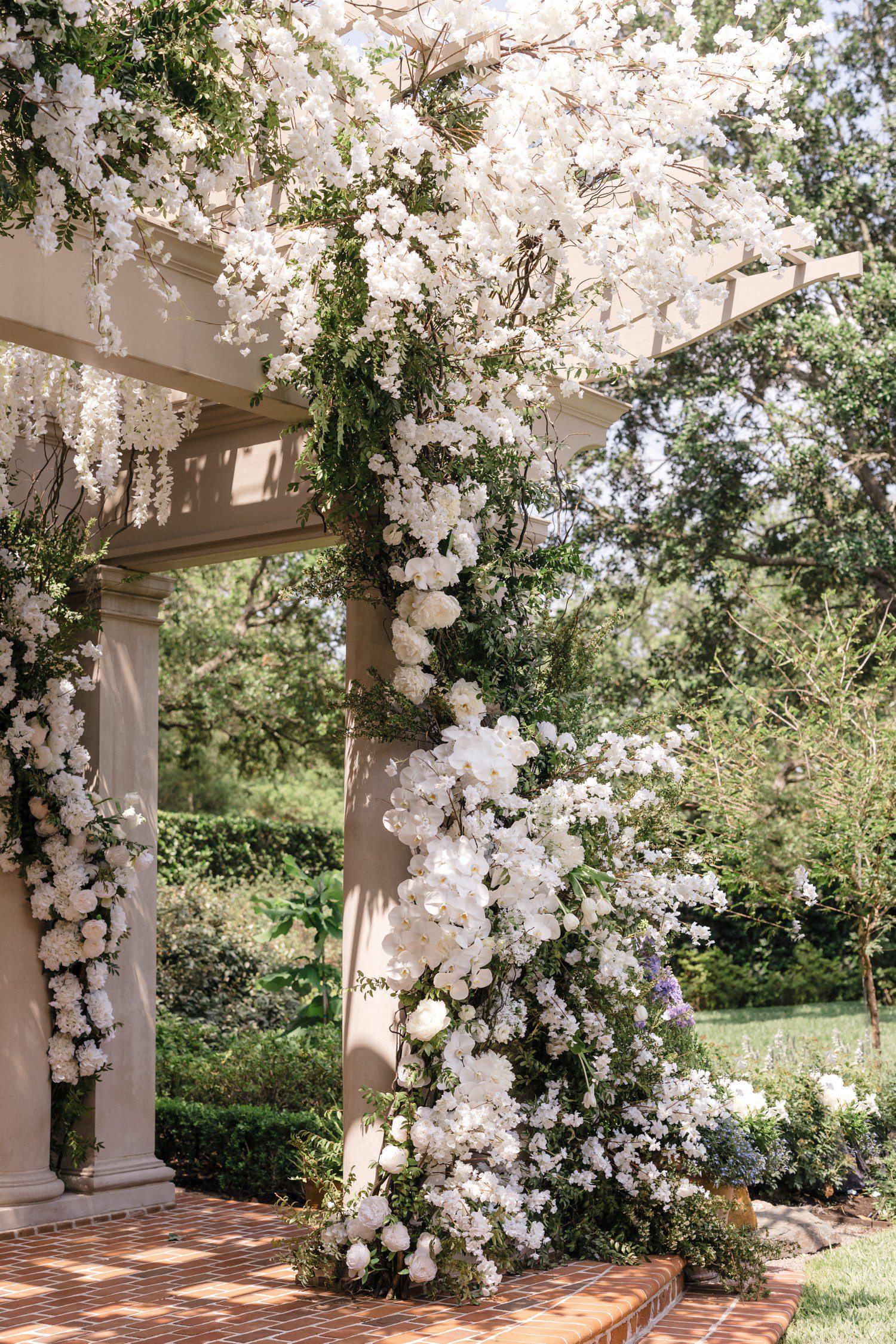 Wedding Gazebo with White Flowers
