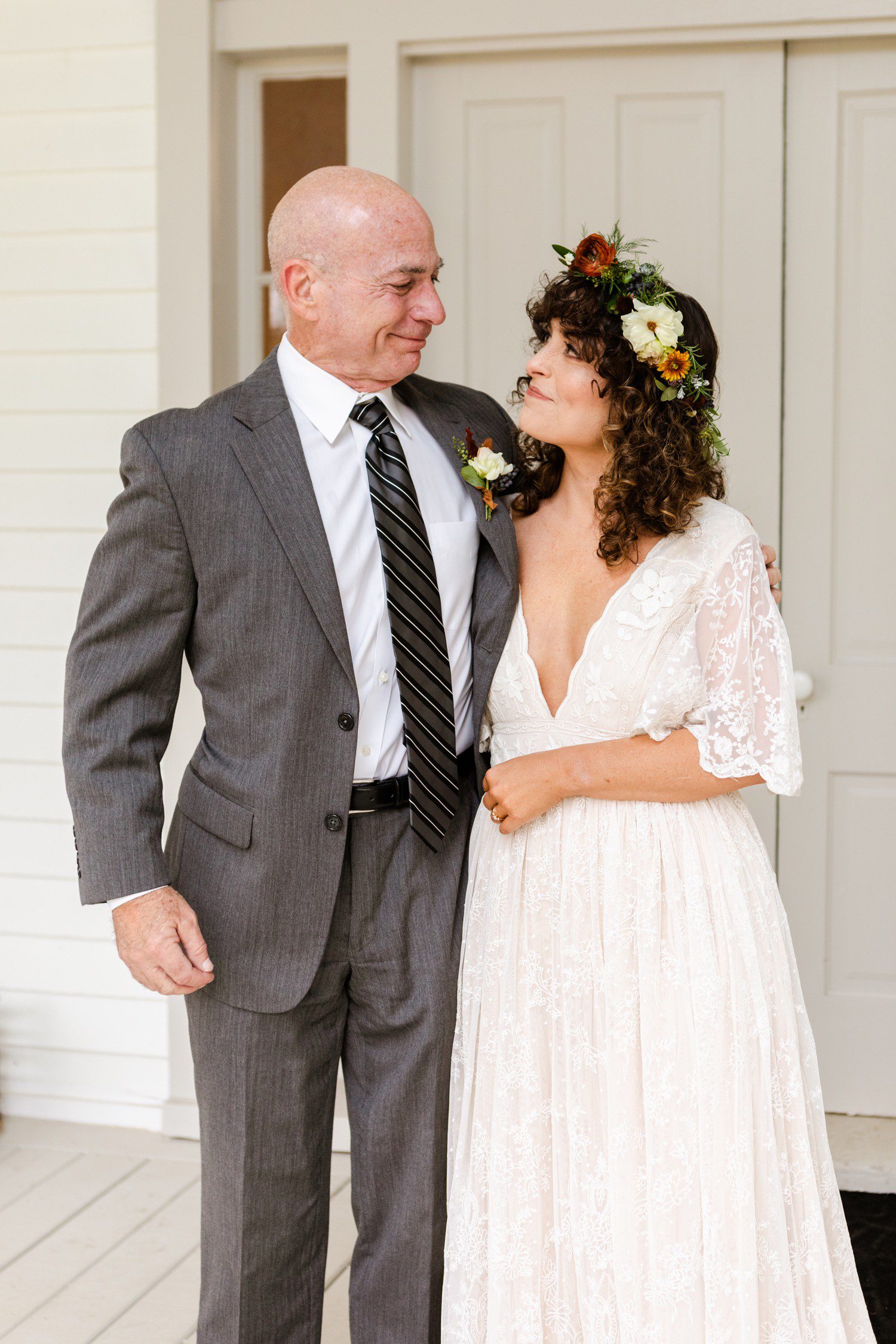 Bride and Dad portraits 