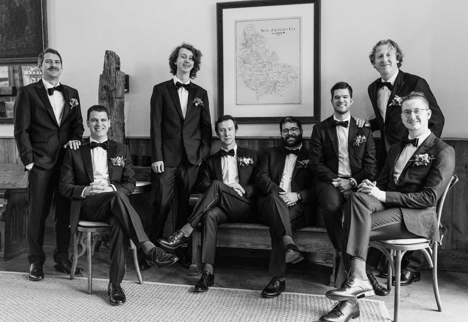 Groomsmen Photos at Historic Hill House & Farm