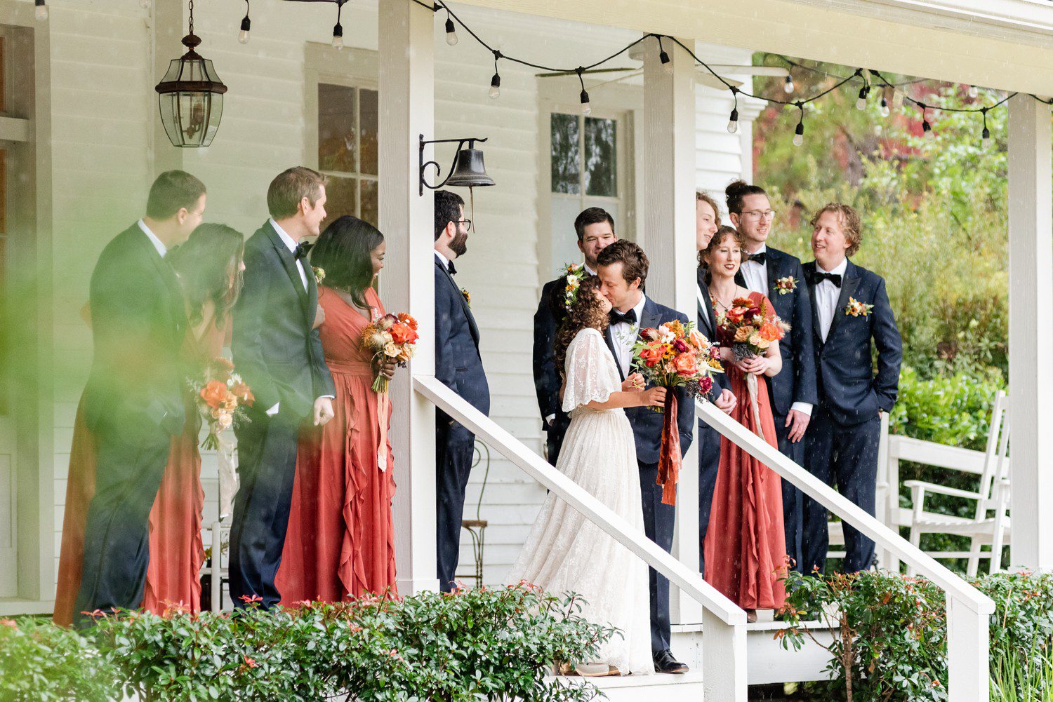 Historic Hill House & Farm Wedding Party Photos