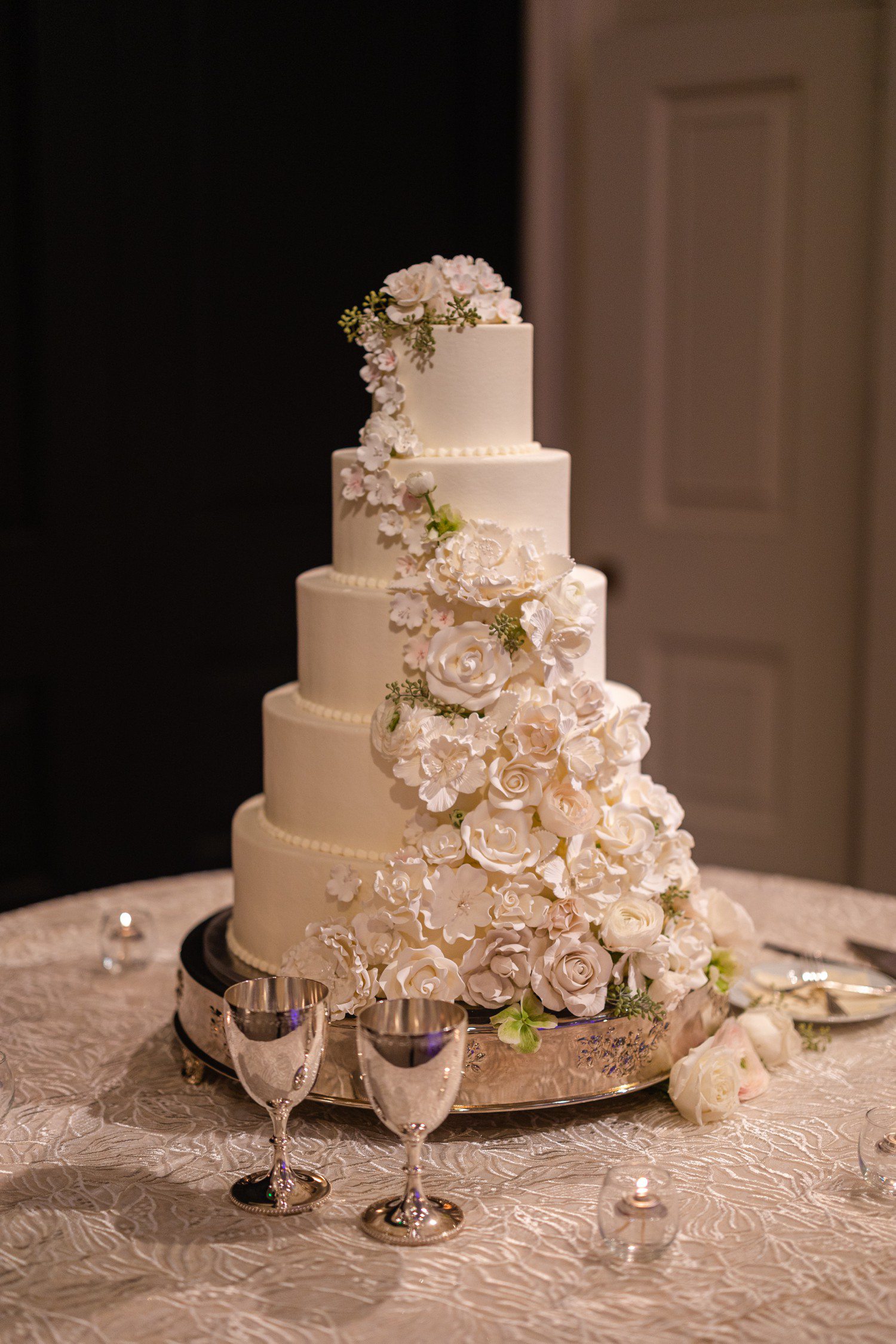 White Wedding Cake by Susies Cake