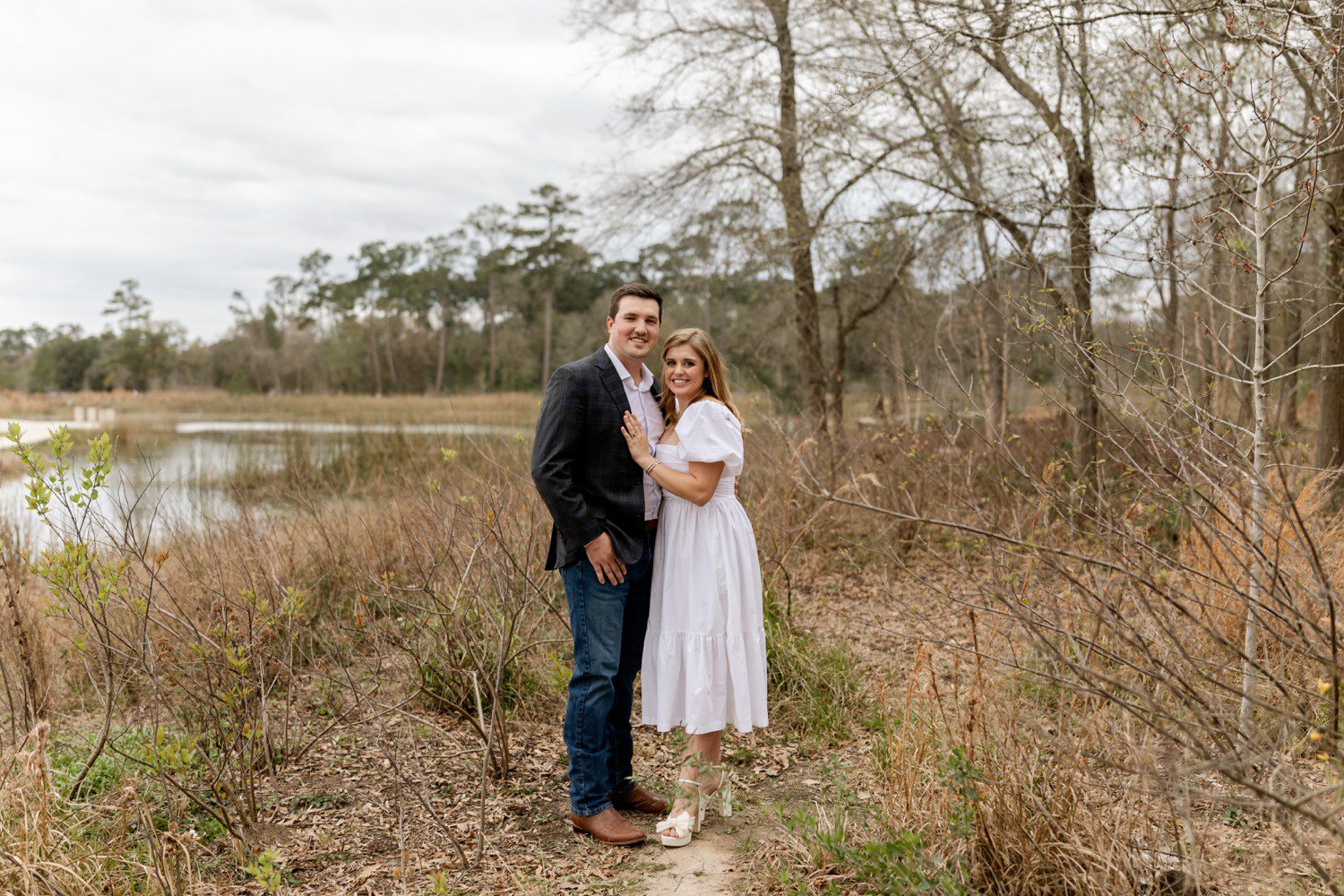 Engagement Photos at Eastern Glades in Memorial Park Houston 