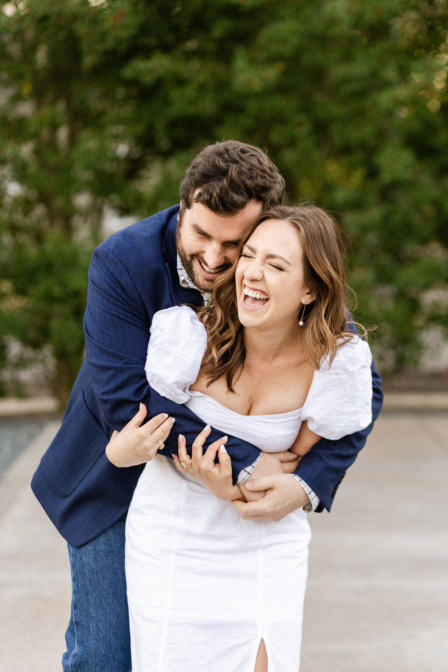 Houston Engagement Photos at Menil Collection 