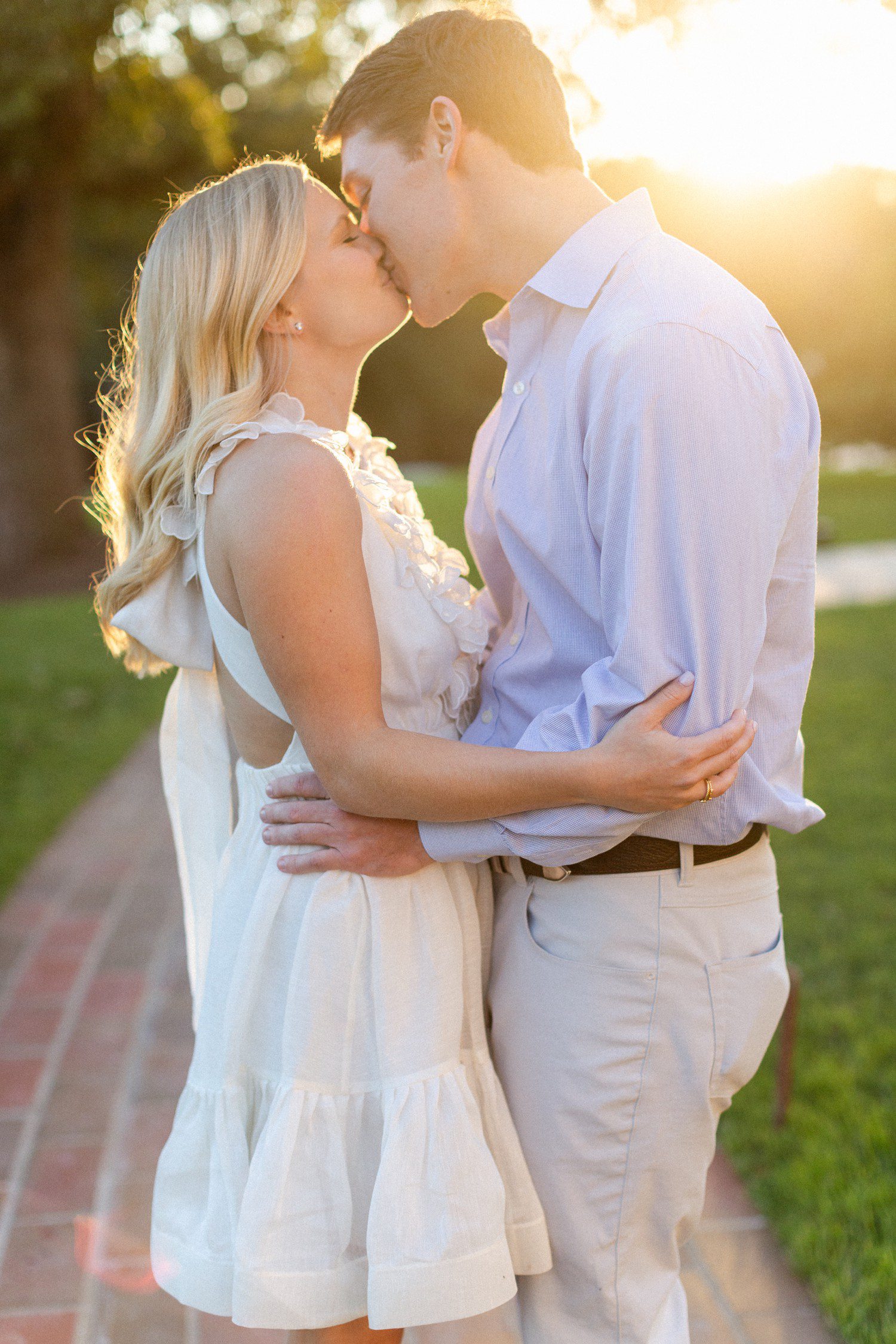 Austin Engagement Photos at Commodore Perry Estate