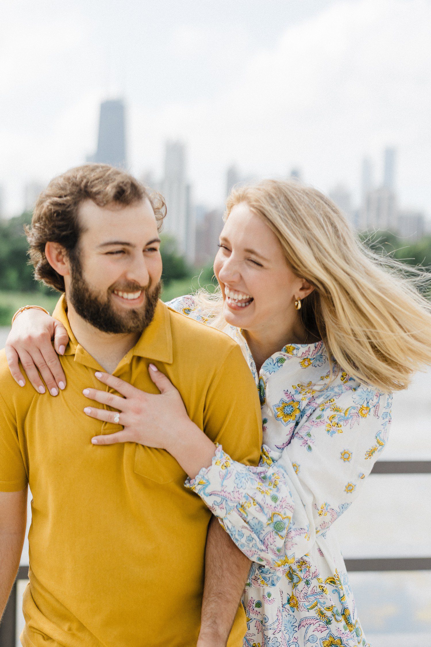 Engagement session in Chicago. 