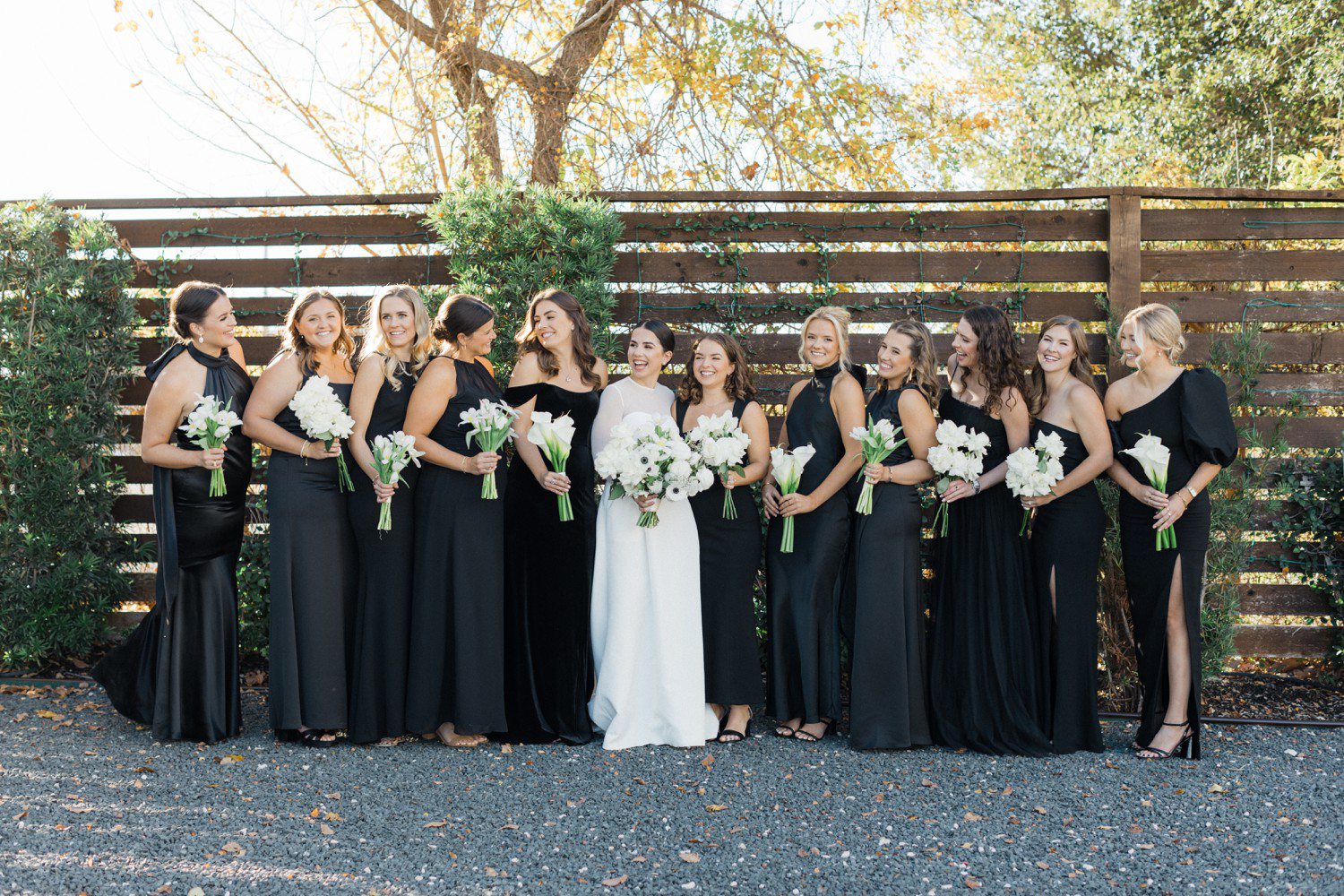 Bride and bridesmaids photos outside of The Astorian in Houston. 
